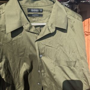 Murano Liquid Cotton Olive Shirt